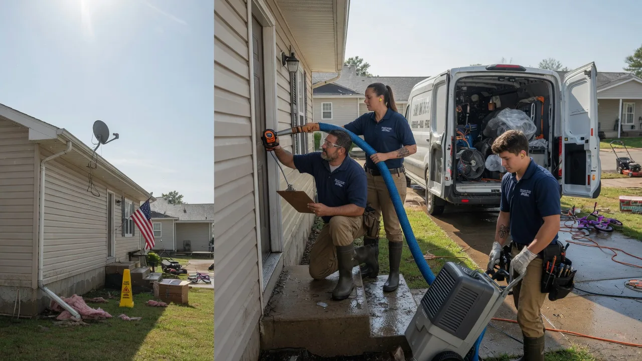 Ceiling Water Damage Restoration in Covington, OK near me